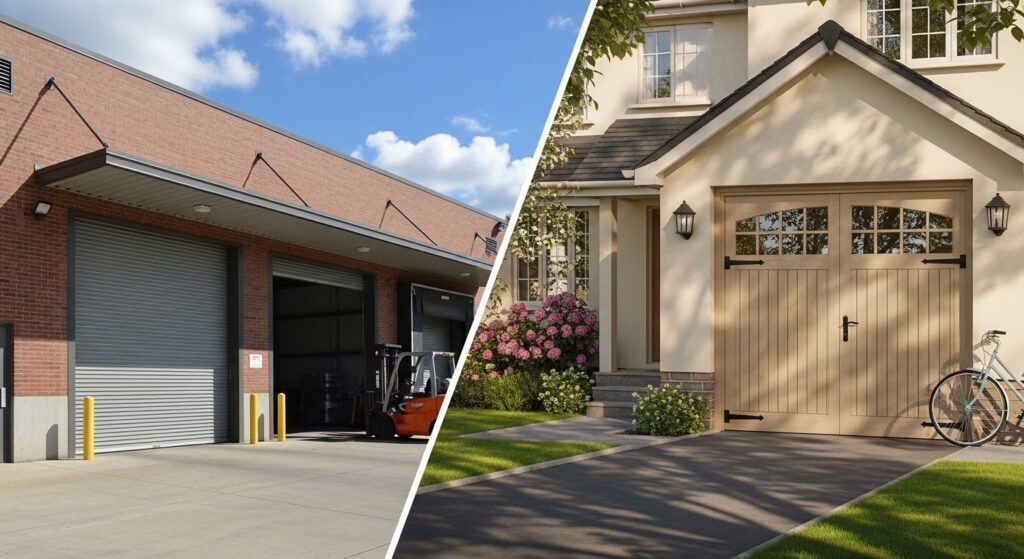 Commercial vs Residential Garage Doors